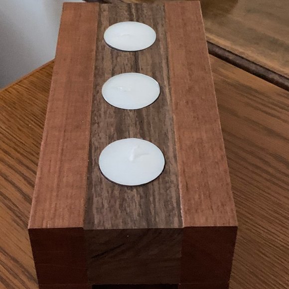 Tea Light Candle Holder - Handcrafted - Picture 3 of 5